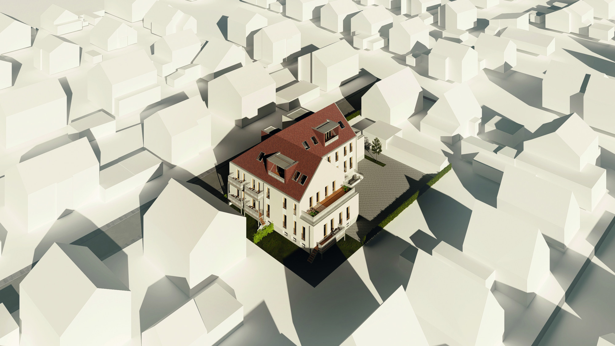 Vogelperspektive Lessingstraße