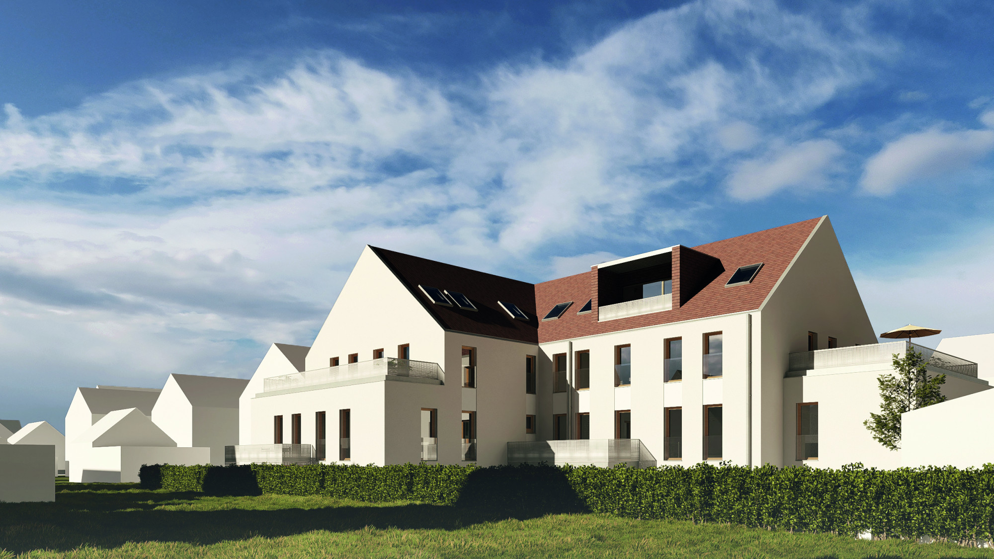 Rückwärtige Ansicht Lessingstraße